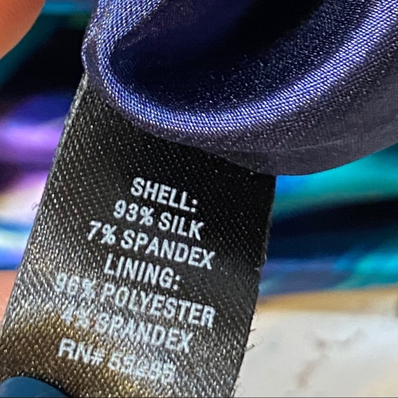 SOLD! 93% Silk Rouched Dress Express Design Studio - Picture 3 of 6